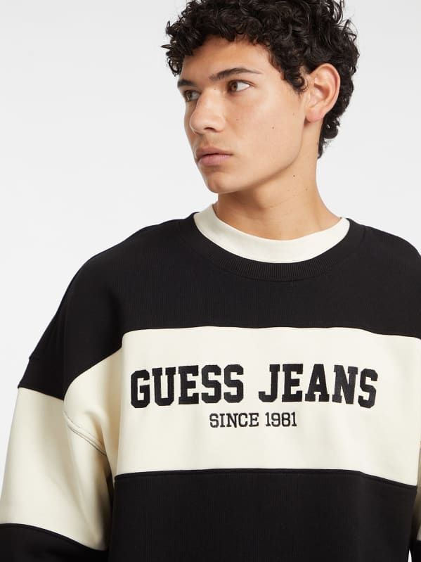 Guess Jeans Oversize Horizont Stripe Sweatshirt