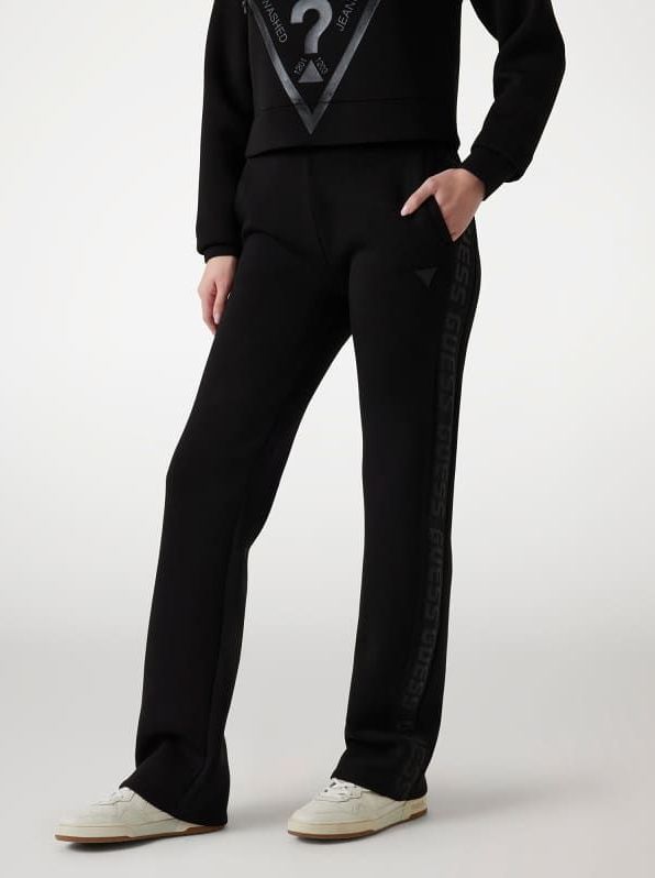 Guess, Dames, Broeken, Zwart, Maat: W26 Viscose,