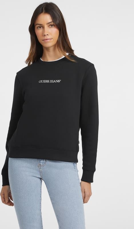 Guess - W4YQ10KC811 - Sweatshirt - Geborduurd Logo - Ronde Hals