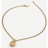 Guess - JUMN05033JWYGMCT/U - Halsketting - Geel Goud - Heren - Roestvast Staal - Zirkoon