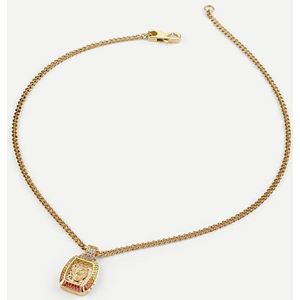 Guess - JUMN05033JWYGMCT/U - Halsketting - Geel Goud - Heren - Roestvast Staal - Zirkoon