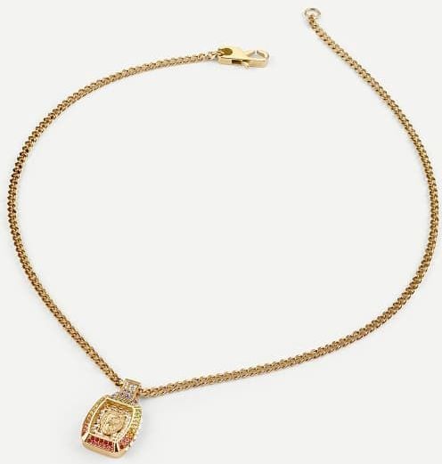 Guess - JUMN05033JWYGMCT/U - Halsketting - Geel Goud - Heren - Roestvast Staal - Zirkoon