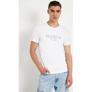 Stretch T-Shirt Met Logo Voorkant