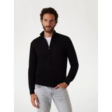 Guess - Zip-Through Sweatshirt - Zwart - Heren