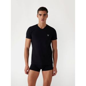 Guess, Heren, Tops, Zwart, Maat: S Katoen,