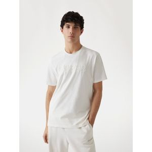 T-Shirt - Donkerblauw - Met Logo Op De Voorkant