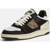 Guess - Sava Low Mixed-Leather Sneaker - Veelkleurig - Heren