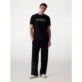 T-shirt met labeldetail