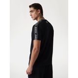 T-shirt met labeldetail