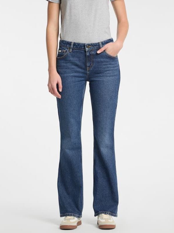 GUESS - Jeans - Blauw Denim - Regular Fit - Mid Waist