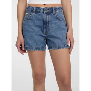 Guess, Dames, Korte broeken, Blauw, Maat: W24 Denim,