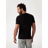 Guess - Cn Ss Core - T-shirt - Zwart - Katoen - Kort