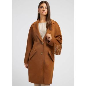 Jas Met Franjes In Gemengd Wol