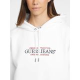 GUESS JEANS Sweatshirt 'American Tradition'  rood / zwart / wit