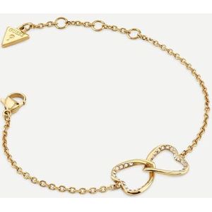 GUESS - Mon Amour Two Hearts Bracelet - Goudkleurig - Armband