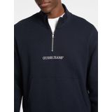 GUESS JEANS Sweatshirt  donkerblauw / wit