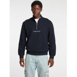 GUESS JEANS Sweatshirt  donkerblauw / wit