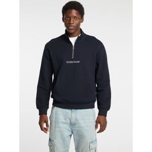 GUESS JEANS Sweatshirt  donkerblauw / wit