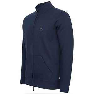 Fleece trui met of zonder kap voor mannen - Trui met kap - Navy - XXL