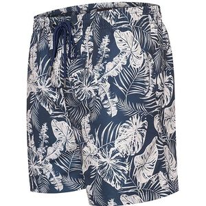 Lichte, comfortabele zwemshort - Navy met motief - M