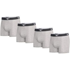 4-pack katoenen Cappuccino boxershorts - Lichtgrijs - L