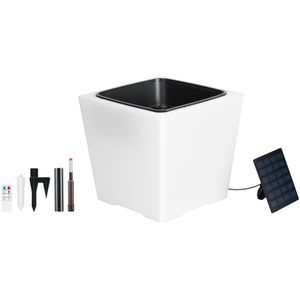 Hyundai Lighting - Solar LED Plantenpot - Vierkant - Zonne-energie - RGB-verlichting