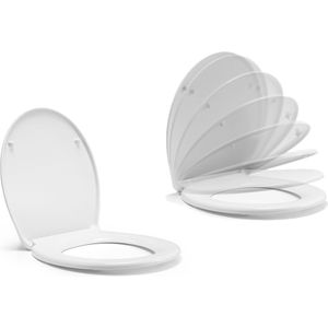 Home&Comfort - Softclose Toiletbril - Wit - Duroplast - Antibacterieel