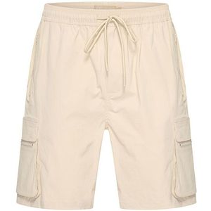 Comfortabele herenshort met zakken - Beige - M