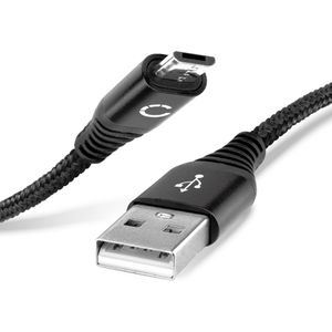 HTC One A9s Kabel Micro USB Datakabel 1m Laadkabel van Cellonic
