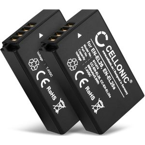 2x Nikon 1 J1 Accu Batterij 800mAh van CELLONIC