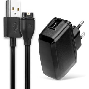Garmin vivomove 3s Oplader + USB Kabel - 1m Laadkabel & AC stroomadapter van subtel