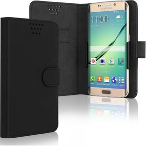 Hoesje HTC One M9 Prime Camera Edition Book Case Portemonnee Hoesje Flip Hoesje Book Cover Flip Wallet met Kaarthouder zwart