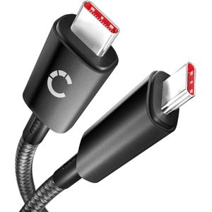 Samsung Galaxy S8 Active (SM-G892A) USB-C naar USB-C-kabel van 1m van 100W met USB 3.1, snel ladende datakabel van Cellonic