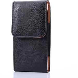 LG K10 etui voor smartphone - met riemlus met clip voor bevestiging aan riem of broek - voor telefoons tot 6.3 Inch