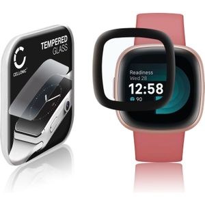 FitBit Versa 4 Schermbeschermer 9H getemperd glas 3D Full Cover van CELLONIC