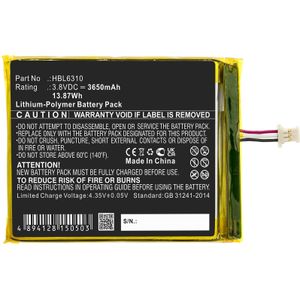 Unitech HBL6310 Accu Batterij 3650mAh van Cellonic