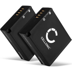 2x Panasonic Lumix DMC-GF6X Accu Batterij 980mAh van CELLONIC