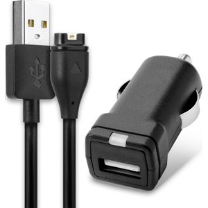 Garmin Forerunner 255 Autolader USB aansluiting voor smartphone, tablet en andere devices. Compatibel met Garmin Fenix 7, 6, 6 Pro, 6X Pro, Vivoactive