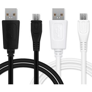 2x TomTom Start 25 Europe Traffic Kabel Micro USB Datakabel 1m Laadkabel van CELLONIC