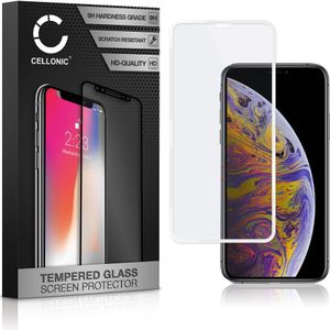 Apple iPhone Xs Max Schermbeschermer 9H getemperd glas 3D Full Cover van CELLONIC