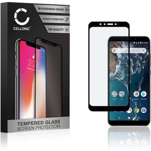 Xiaomi Mi A2 Schermbeschermer 9H getemperd glas 3D Case-friendly van CELLONIC