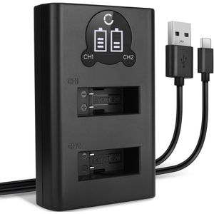 USB Dubbele Oplader voor GoPro AHDBT-501 - Snelle en Slimme Lader, Laadkabel Voeding