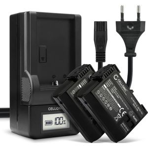 2x Batterij voor Nikon EN-EL15c Accu 2000mAh + Oplader
