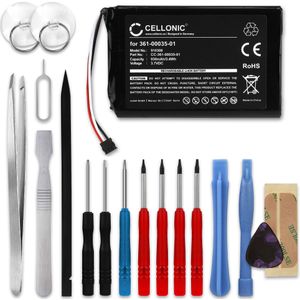 Garmin Nüvi 2597LMT Accu Batterij + Schroevendraaier-set 930mAh van CELLONIC