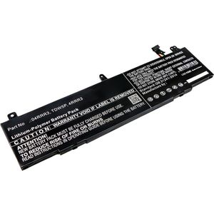 Vervangende batterij voor Dell 04RRR3 laptop - Extra of reserve accu 4800mAh