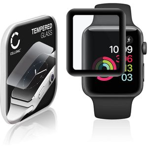 Apple Watch 1 - 42mm Schermbeschermer 9H getemperd glas 3D Full Cover van CELLONIC
