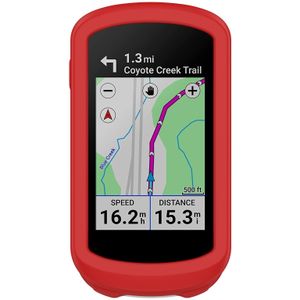 siliconen bumpercase - optimale bescherming voor fiets navigatie / fietscomputers rood - Siliconen protection