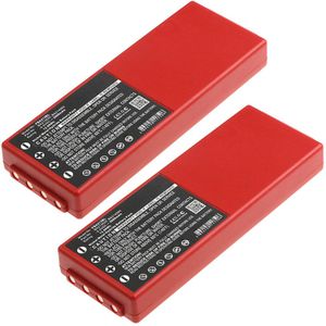 2x HBC Radiomatic BA211060 Accu Batterij 2000mAh van subtel