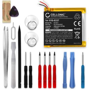 Apple iPod nano 3 Gen. - A1236 Accu Batterij + Schroevendraaier-set 450mAh van CELLONIC
