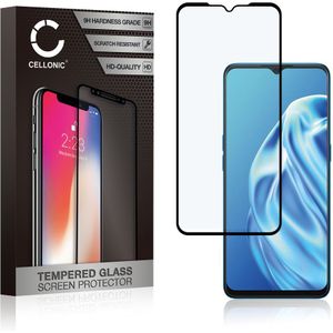 Oppo A91 Schermbeschermer 9H getemperd glas 3D Case-friendly van CELLONIC